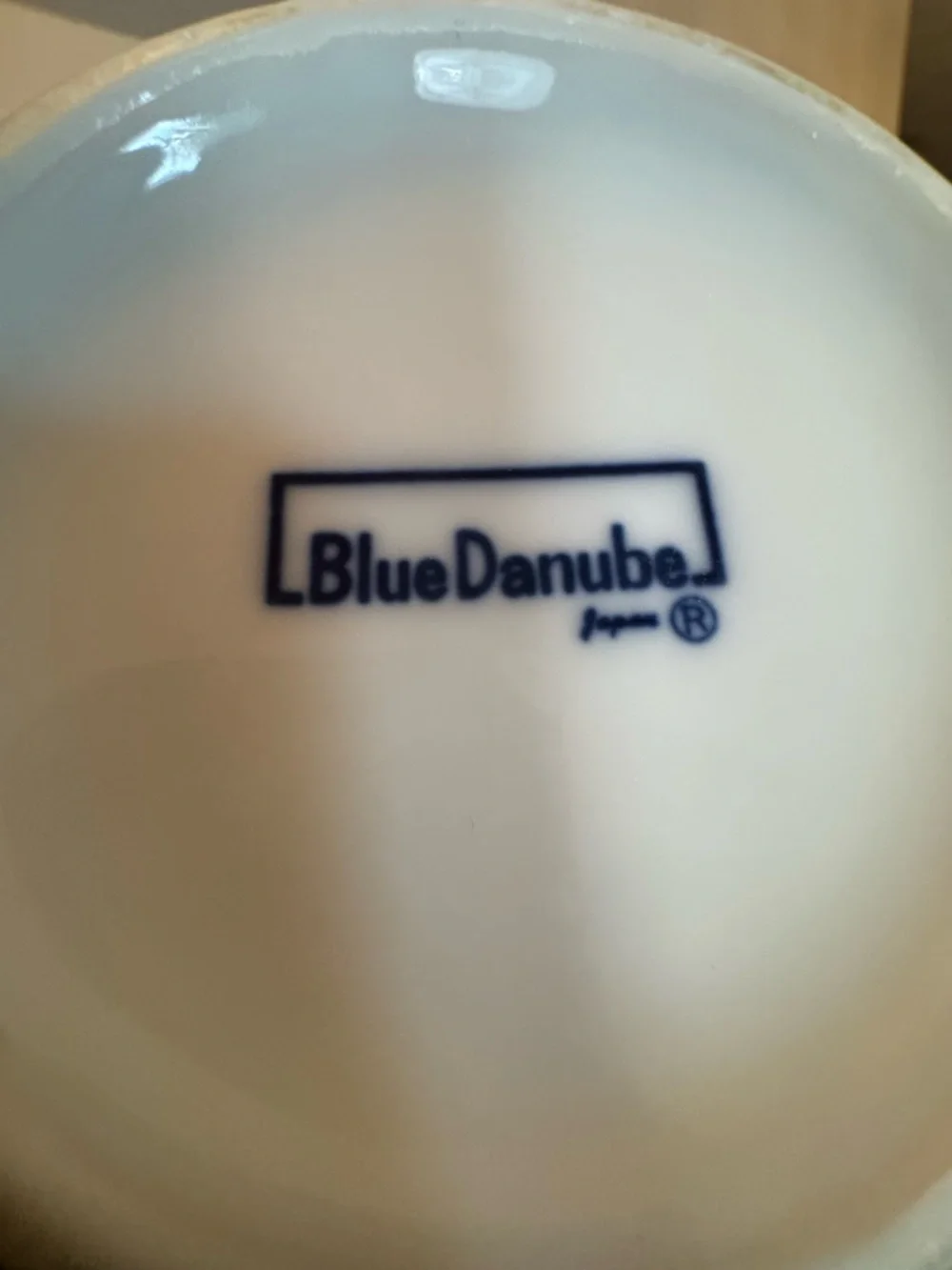 Vintage Danube “Blue Onion”  Porcelain Teapot, Sugar Bowl & Creamer